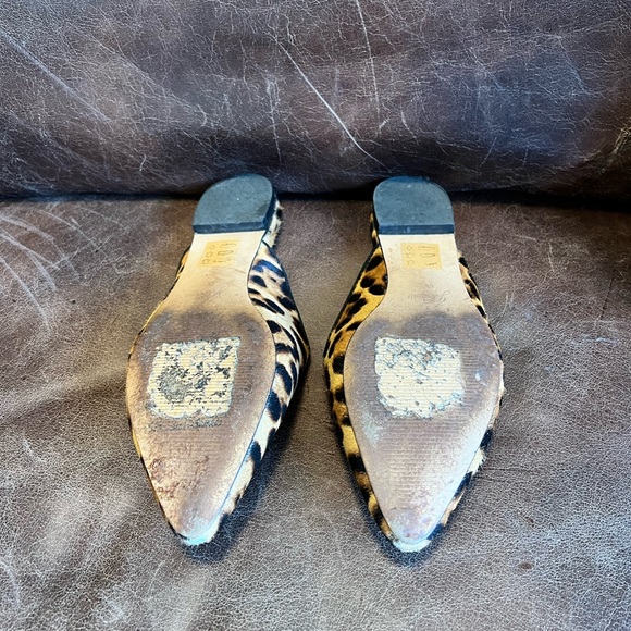J. Crew Leopard Calf Hair Pointed-toe Slide, Size 6.5 - Picture 5 of 5